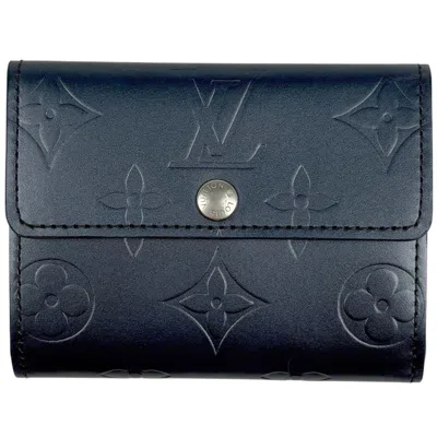 Pre-owned Louis Vuitton Navy Monogram Mat Coin Purse/coin Case ()