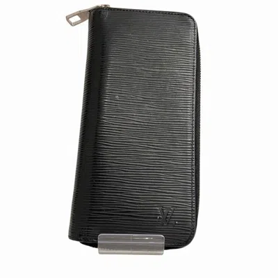 Pre-owned Louis Vuitton Navy Navy Blue Epi Leather Long Wallet (bi-fold) ()