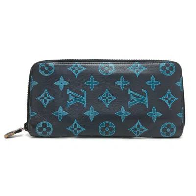 Pre-owned Louis Vuitton Navy Other Long Wallet (bi-fold) ()