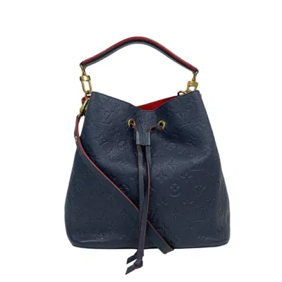 Pre-owned Louis Vuitton Navy Red Color Monogram Empreinte Shoulder Bag ()