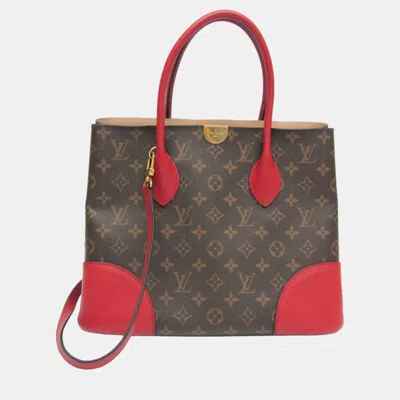 Pre-owned Louis Vuitton Navy/mauve Monogram Canvas And Leather Flandrin Bag In Navy Blue