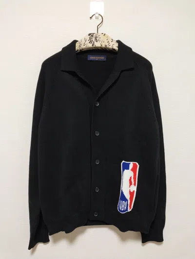 Pre-owned Louis Vuitton Nba Knit Jacket In Black