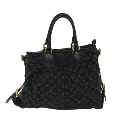 Pre-owned Louis Vuitton Neo Cabby Blue - Jeans Shoulder Bag () In Black