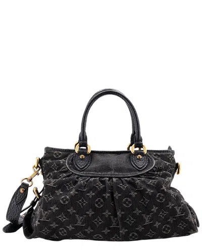 Pre-owned Louis Vuitton Neo Cabby Handbag Monogram Denim Mm (authentic Pre-loved)