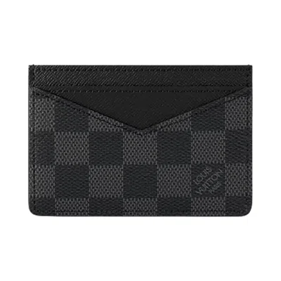 Pre-owned Louis Vuitton Neo Card Holder 'black Damier Graphite Canvas' | Men's Size Onesize