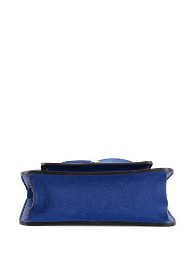 Pre-owned Louis Vuitton Neo Monceau Handbag Epi Leather Satchel In Blue