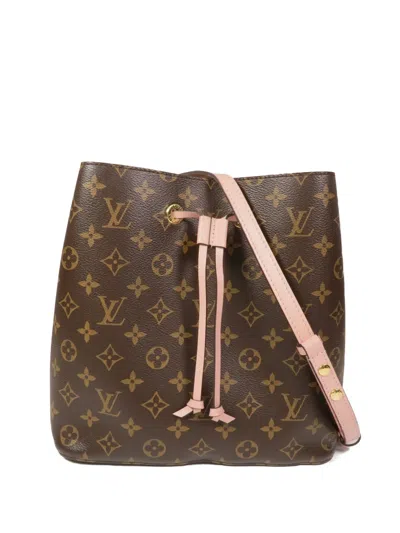 Pre-owned Louis Vuitton Neo Noe Mm Monogram Canvas Bucket Bag In Brown