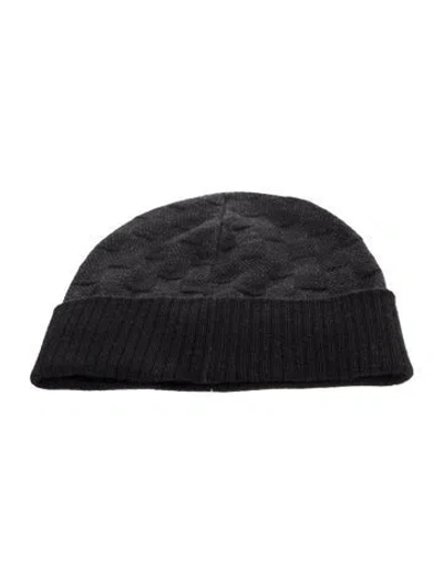 Pre-owned Louis Vuitton Néo Petit Damier Beanie In Black