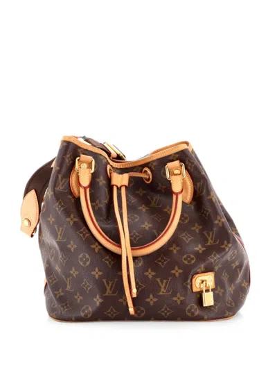 Pre-owned Louis Vuitton Neo Shoulder Bag Monogram Canvas Satchel In Brown