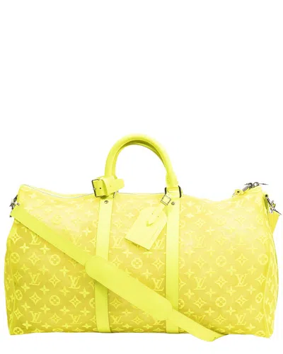Louis Vuitton Neon Yellow Monogram See Through Ltd. Ed. Virgil Abloh Mesh  Triangle Summer 2019 Keep