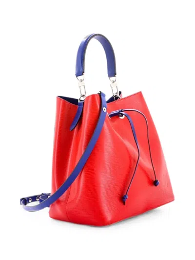Pre-owned Louis Vuitton Neonoe Handbag Epi Leather Mm Bucket Bag In Red