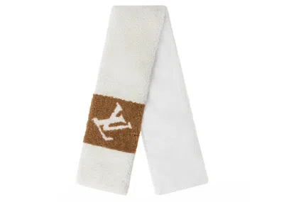 Pre-owned Louis Vuitton Never Freeze Scarf In White