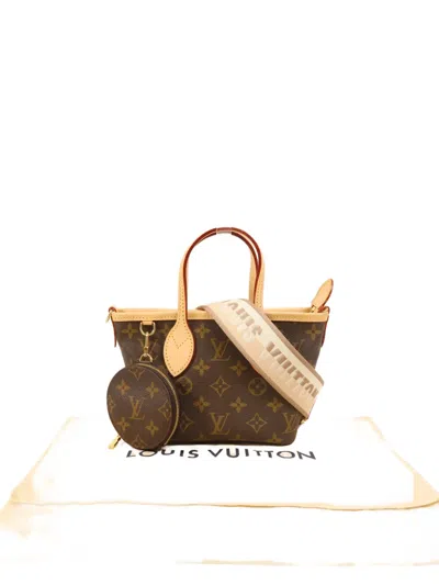 Pre-owned Louis Vuitton Neverfull Bb Monogram Tote Bag In Brown