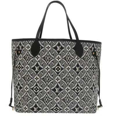 Pre-owned Louis Vuitton Neverfull Black Canvas Tote Bag ()
