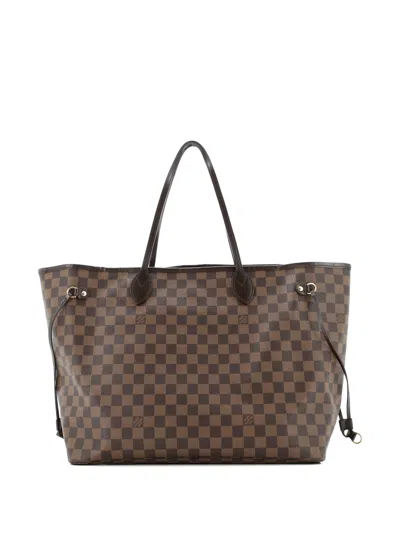 Pre-owned Louis Vuitton Neverfull Damier Gm Tote Bag In Brown