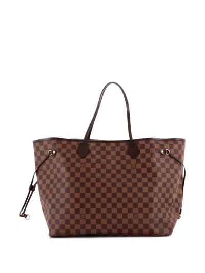Pre-owned Louis Vuitton Neverfull Damier Gm Tote Bag In Brown