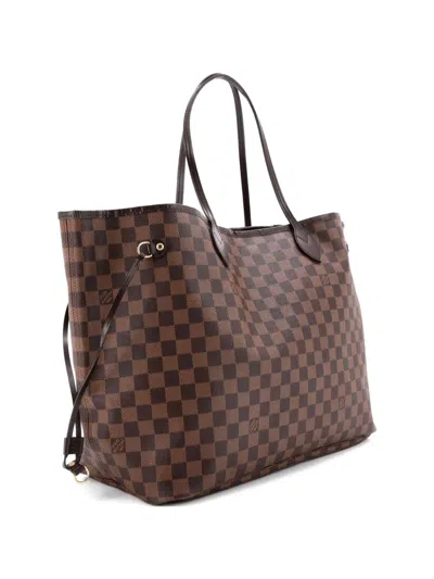Pre-owned Louis Vuitton Neverfull Damier Gm Tote Bag In Brown