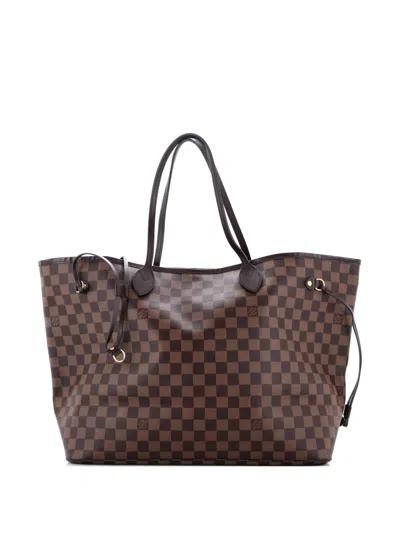 Pre-owned Louis Vuitton Neverfull Damier Gm Tote Bag In Brown