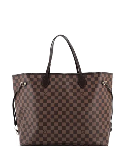 Pre-owned Louis Vuitton Neverfull Damier Gm Tote Bag In Brown