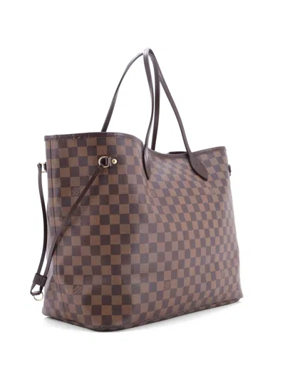 Pre-owned Louis Vuitton Neverfull Damier Gm Tote Bag In Brown