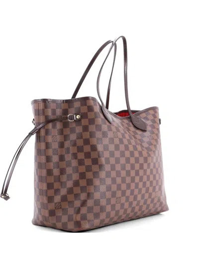 Pre-owned Louis Vuitton Neverfull Damier Gm Tote Bag In Brown
