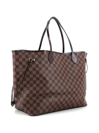 Pre-owned Louis Vuitton Neverfull Damier Gm Tote Bag In Brown