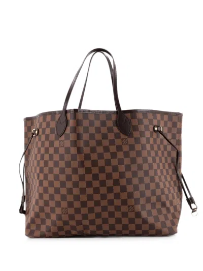 Pre-owned Louis Vuitton Neverfull Damier Gm Tote Bag In Brown