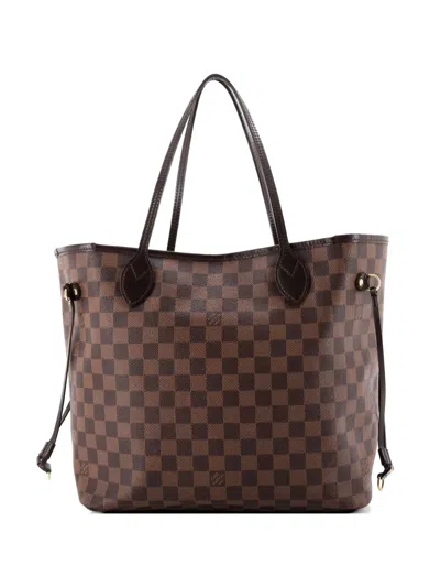 Pre-owned Louis Vuitton Neverfull Damier Mm Tote Bag In Brown