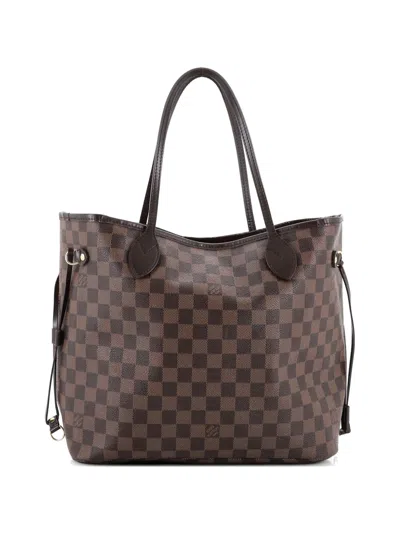 Pre-owned Louis Vuitton Neverfull Damier Mm Tote Bag In Brown