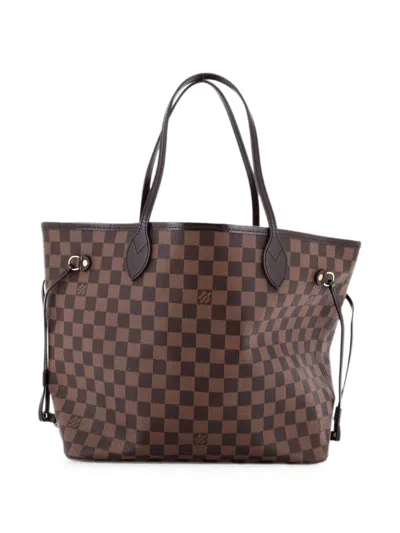 Pre-owned Louis Vuitton Neverfull Damier Mm Tote Bag In Brown