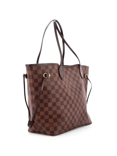 Pre-owned Louis Vuitton Neverfull Damier Mm Tote Bag In Brown