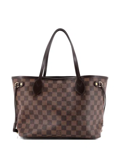 Pre-owned Louis Vuitton Neverfull Damier Pm Tote Bag In Brown