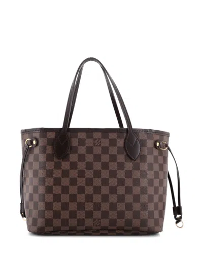 Pre-owned Louis Vuitton Neverfull Damier Pm Tote Bag In Brown