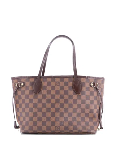 Pre-owned Louis Vuitton Neverfull Damier Pm Tote Bag In Brown