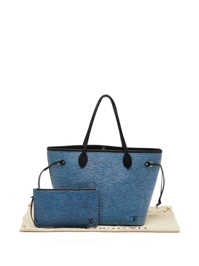 Louis Vuitton Neverfull Epi Leather Tote Bag In Blue