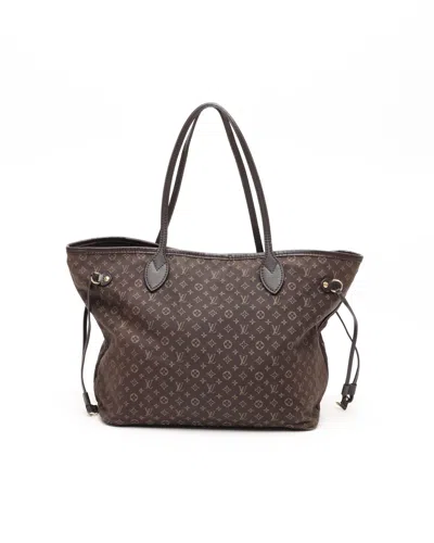 Pre-owned Louis Vuitton Neverfull Idylle Monogram Mini Lin Mm Tote Bag