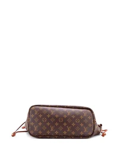 Pre-owned Louis Vuitton Neverfull Inside Out Monogram Canvas And Leather Mm Tote Bag In Brown