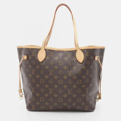 Pre-owned Neverfull Mm Brown Monogram Canvas Shoulder Bag from The Luxury Closet