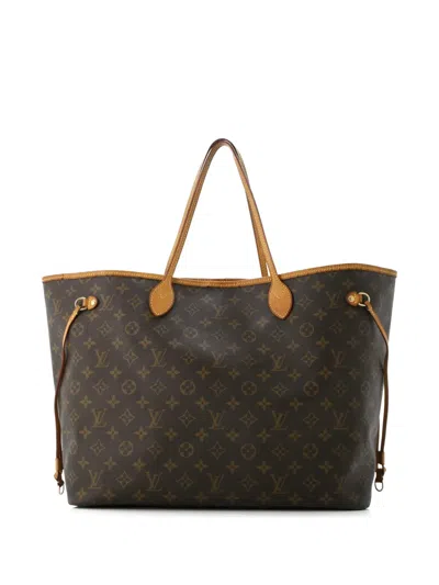Pre-owned Louis Vuitton Neverfull Monogram Canvas Gm Tote Bag In Brown