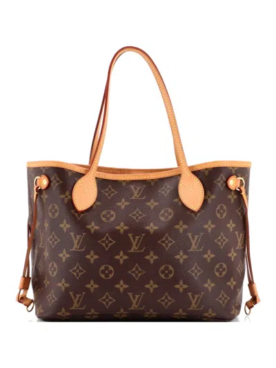 Pre-owned Louis Vuitton Neverfull Monogram Canvas Pm Tote Bag In Brown