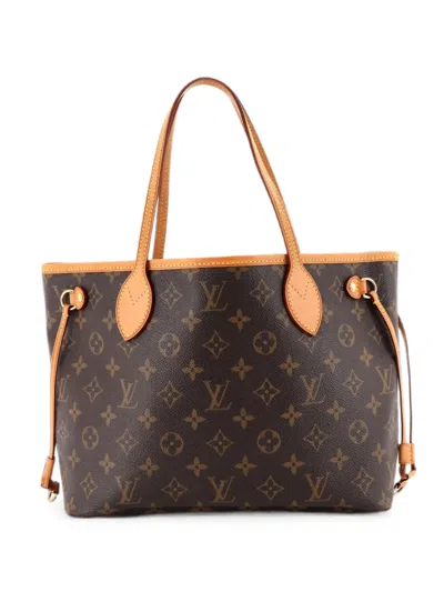Pre-owned Louis Vuitton Neverfull Monogram Canvas Pm Tote Bag In Brown