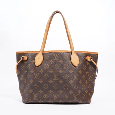 Pre-owned Louis Vuitton Neverfull Monogram Coated Canvas In Gold