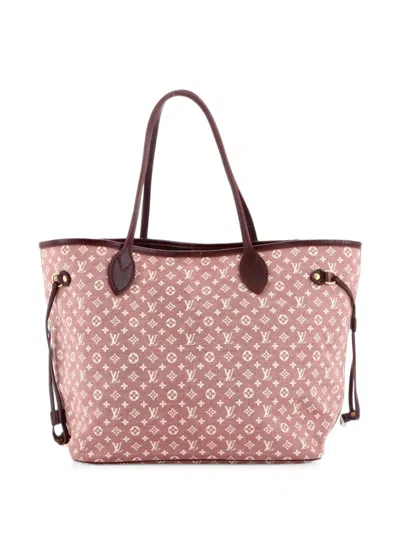 Pre-owned Louis Vuitton Neverfull Monogram Idylle Mm Tote Bag In Pink