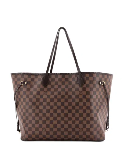 Pre-owned Louis Vuitton Neverfull Nm Damier Gm Tote Bag In Brown