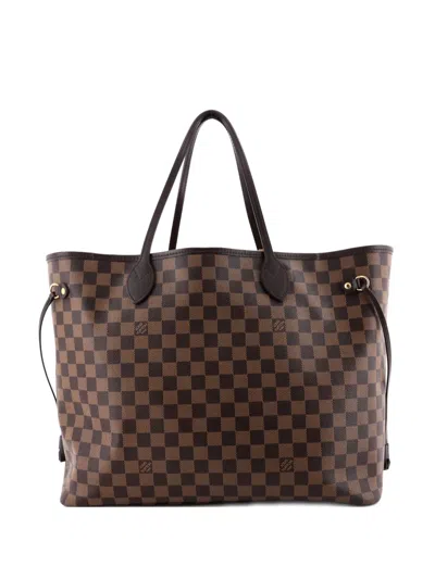 Pre-owned Louis Vuitton Neverfull Nm Damier Gm Tote Bag In Brown