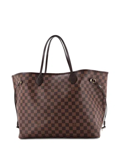 Pre-owned Louis Vuitton Neverfull Nm Damier Gm Tote Bag In Brown