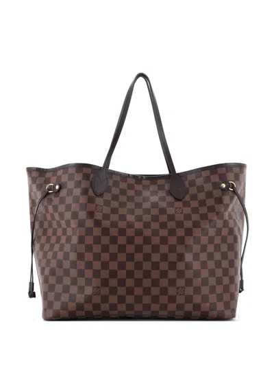 Pre-owned Louis Vuitton Neverfull Nm Damier Gm Tote Bag In Brown
