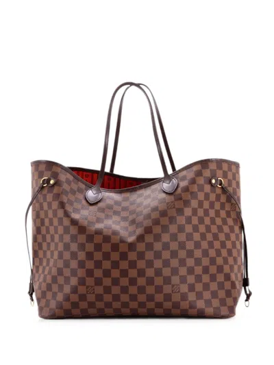 Pre-owned Louis Vuitton Neverfull Nm Damier Gm Tote Bag In Brown