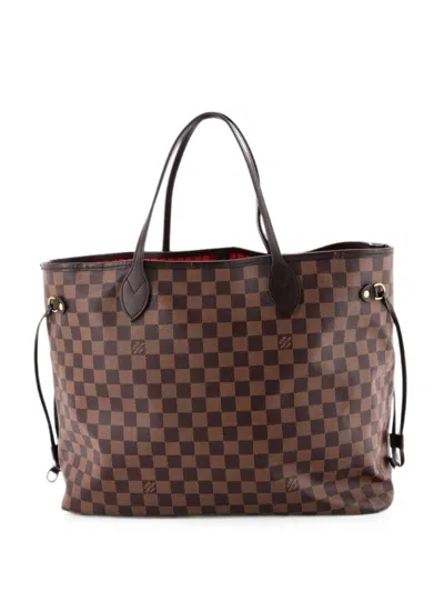 Pre-owned Louis Vuitton Neverfull Nm Damier Gm Tote Bag In Brown