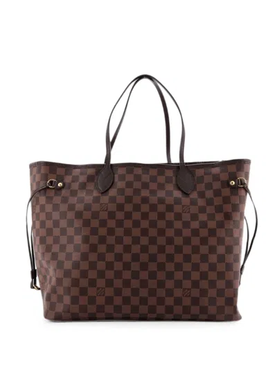 Pre-owned Louis Vuitton Neverfull Nm Damier Gm Tote Bag In Brown